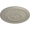 Ekena Millwork Temple Ceiling Medallion (Fits Canopies up to 9 1/4"), Hand-Painted Pearl White, 24"OD x 1 5/8"P CM24TEPWS - alternate 4